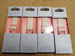 【4本】エレコム Apple Watch 41/40/38mm レザーバンド
