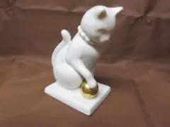 フランクリンミント ハンドペイント フィギュリン 猫 置物 陶器 美品 日本製 フランクリンミント ハンドペイント フィギュリン 猫 置物 陶器