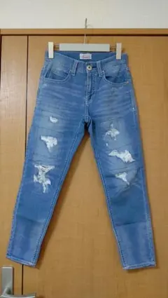 RODEO CROWNS リメイク風テーパードスキニー