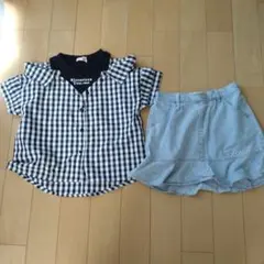 Ricca ricca スカートシャツセット