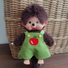 ハンドメイド♪キーチェーンサイズ♪サロペット♪りんごのサムネイル