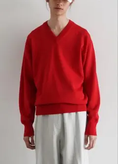 ※最終価格【KAIKO】Vneck sweater "RED"のサムネイル