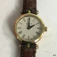 GUCCI グッチ シェリーライン 腕時計 クォーツ ブラウン ヴィンテージ