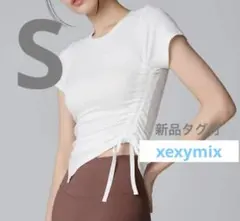 xexymix XTFST10J3 ソフトリブ サイドリボン付き 2WAY 半袖のサムネイル