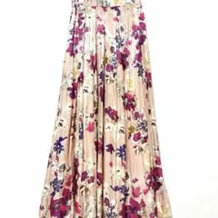 マーキュリーデュオ　新品　ロングスカート　フラワープリント　花柄　ピンク系のサムネイル