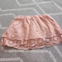 petit main ピンク レース付きスカート 100美品