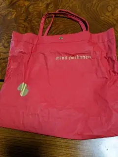 ミナペルホネン　ショップバッグ　赤