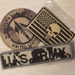 US ARMY サバゲー ベルクロ マジックテープ デルタ