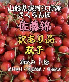 山形県産　さくらんぼ　佐藤錦　訳あり品　1キロのサムネイル