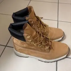 Timberland ベージュ スエード ハイカットブーツ
