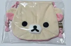 24時間以内発送⭐︎新品タグ付きコリラックマ フェイス巾着　ぬいぐるみ巾着　ポーチ