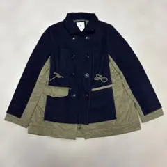 BITTOKO ビットコ レイヤードピーコート ネイビー 38サイズ