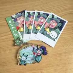 忍たま サンリオ アクリルキーホルダー おうえんカード 推しパシャ 七松小平太