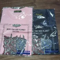 小松美羽デザイン　24時間TV43チャリティTシャツ　グレー　ピンク2枚組