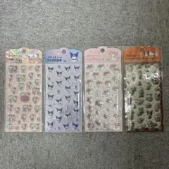 ぷくっとシール サンリオ ハローキティ・クロミ・マイメロディ 4つセット