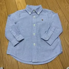 【Ralph Lauren】新品未使用　ライトブルー ボタンダウンシャツ 12M
