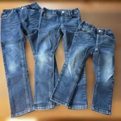 branshes デニムブルー スリムフィットパンツ 兄弟、姉妹　お揃い