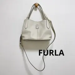 FURLA フルラ ジルダM 2way ショルダーバッグ 現行 ホワイト 付属品