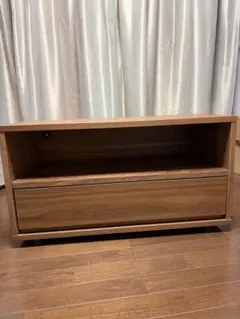 無印良品 廃盤 木製テレビ台 ウォールナット材 スタッキング