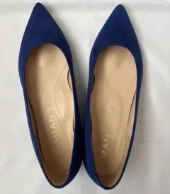 【美品】MAMIAN ポインテッドトゥ パンプス ロイヤルブルーのサムネイル