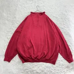 希少90s ラッセルアスレチック ハーフジップトレーナー XXL 裏起毛 古着