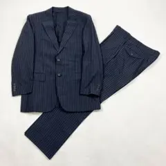 値下げPaul Smith 濃紺 ストライプ ビジネススーツ セット S - メルカリ