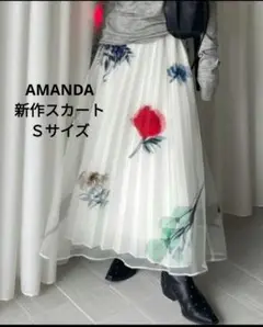 Ameri　AMANDA SHEER PLEATS SKIRT