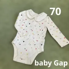 babyGAP ハート柄ロンパース 6-12ヶ月 70