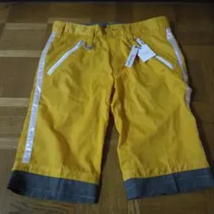ハーフ　パンツ　レディース　L　黄　タグ付き　新品　未使用