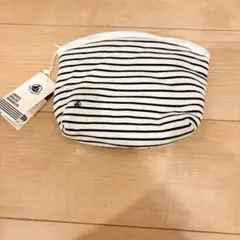 チ*ん様 新品　PETIT BATEAU プチバトー　マリ二エールポーチ ボーダのサムネイル