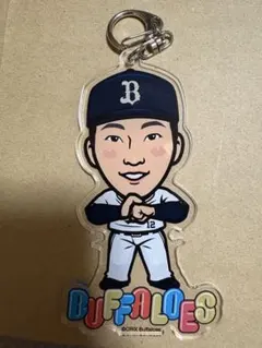 オリックス 石川亮 エアーくじ キーホルダー - メルカリ