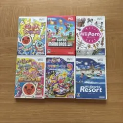 Wii ソフト 6本セット マリオ 太鼓の達人 Wiiパーティ