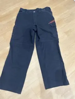 ネイビー カーゴパンツ 、ワークパンツ　サイドポケット付き