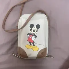 ミッキーマウス スマホショルダーバッグ