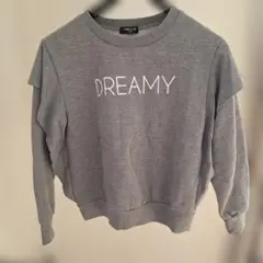 COMME CA ISM グレー トレーナー 150A　裏起毛