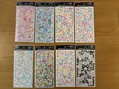 セリア　トッピングラボ　リボン　ステッカー　シール　8種　まとめ売り
