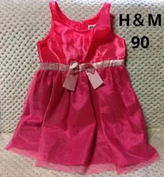 H&M ピンクドレス 90