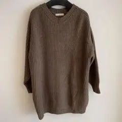 chocol raffine robe ブラウン長袖ニット