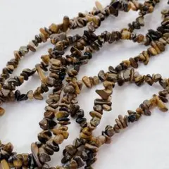 hu954/天然石◇タイガーアイ　約3×5mmさざれロング1連