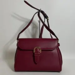 2605-36｜美品｜ヴァレンティノ ショルダーバッグ レザー レッドのサムネイル