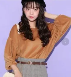 Heather　コーデュロイトップス　ぽわん袖のサムネイル