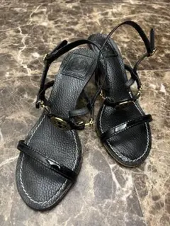 Tory Burch ブラックストラップサンダル 黒 6M 23㎝のサムネイル