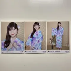 小川彩　2025 浴衣　通常3種　生写真