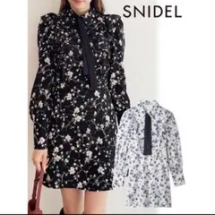 SNIDEL Sustainableプリントフリルミニワンピース　1