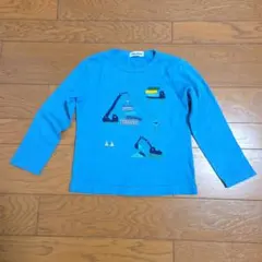 ファミリア　働く車ワッペン 長袖Tシャツ 110　難あり