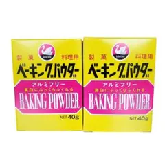 製菓 料理用 ベーキングパウダー40g アルミフリー 2個セット【オークション】のサムネイル
