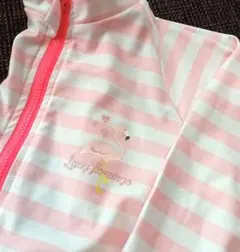 ストライプ ラッシュガード ピンク　130
