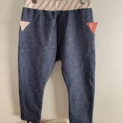 Baby Cheer ねこ耳ニットデニムフル丈パンツ　110cm