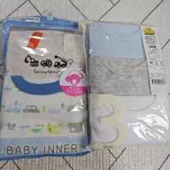 80cm 半袖丸首シャツ 5枚組