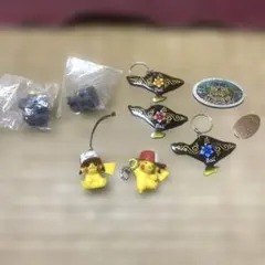 ポケモン　フィギュア　マスコット　ゴリラ　ディズニー板　ピカチュウ　キーホルダー